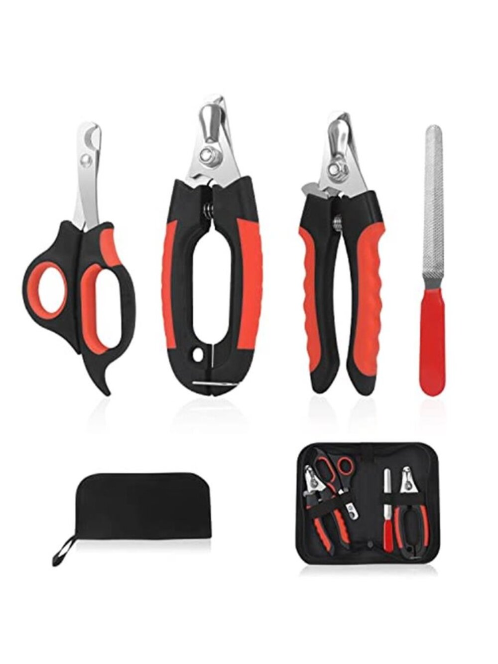 Dog Nail Clippers Trimmer Set Quick Safety Guard to Avoid Over-Cutting
